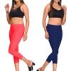 peach-blue.jpg LUNAIN Capris Combo for Women/Girls