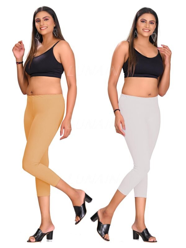 skin-white.jpg LUNAIN Capris Combo for Women/Girls